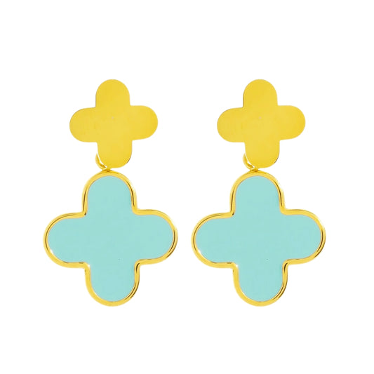Pendientes Turquoise Trebol